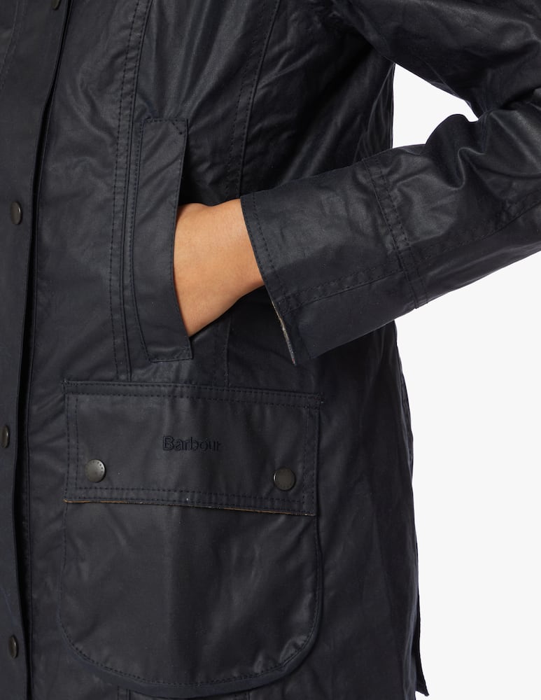 rinascente Barbour Beadnell waxed cotton jacket - blue