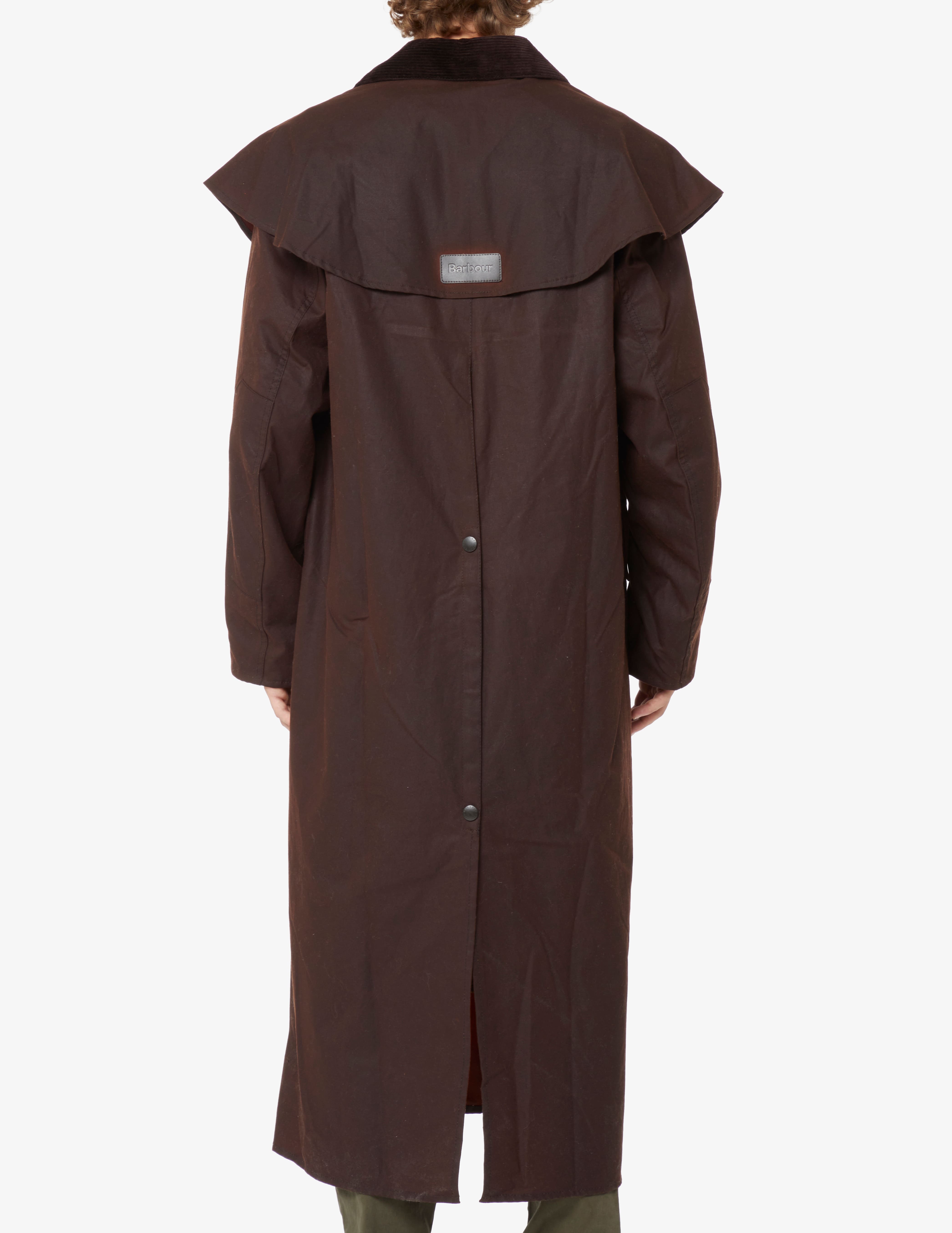 Shop Barbour Waxed stockman jacket - Brown on Rinascente