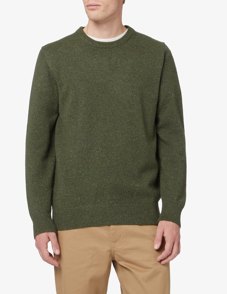 Barbour Donegal light crewneck jumper - Green - picture 1 Barbour Donegal light crewneck jumper - Green - picture 1