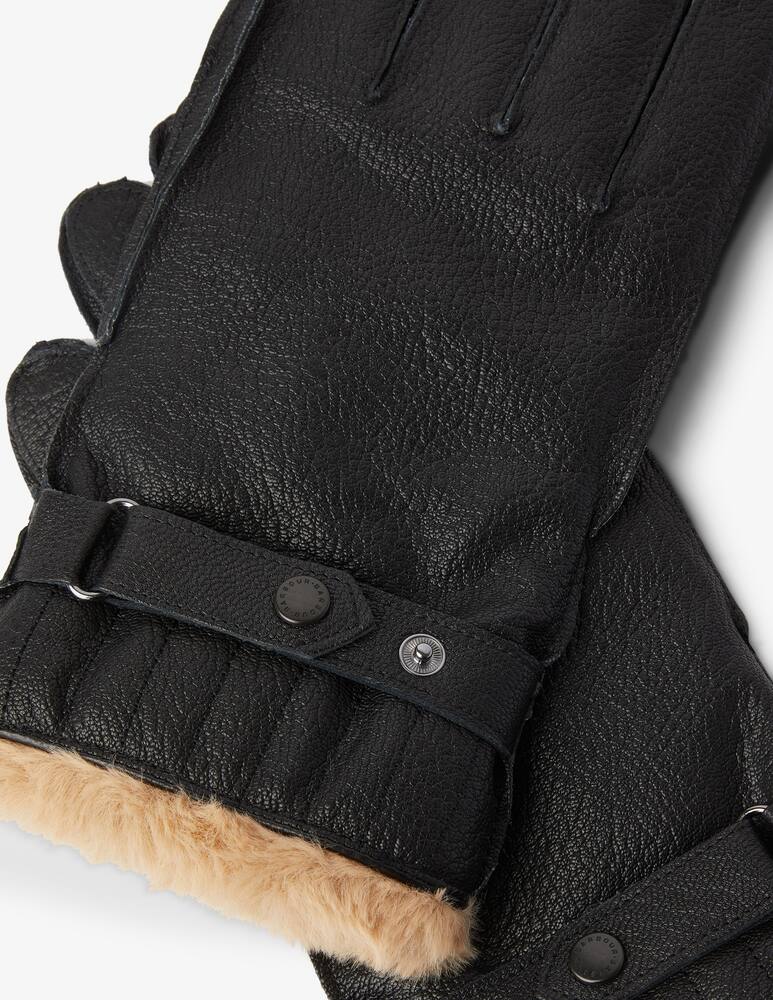 rinascente Barbour Guanti in pelle martellata - Nero