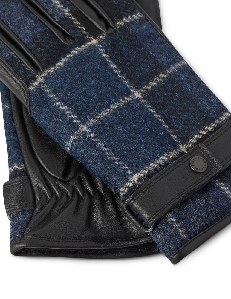 rinascente Barbour Tartan leather gloves - Multicolor