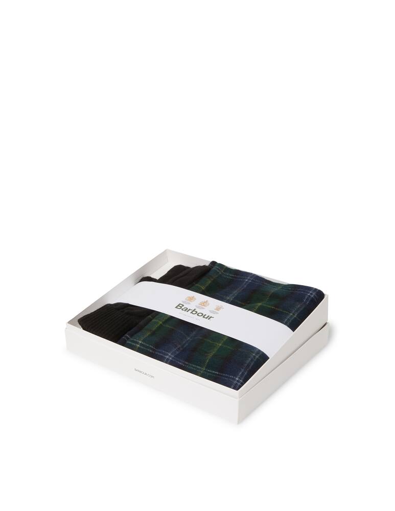 rinascente Barbour Tartan scarf and glove set