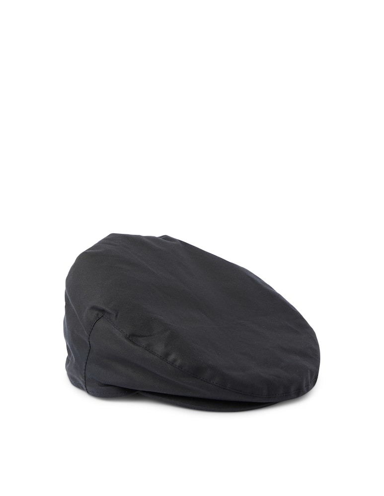 rinascente Barbour Waxed flat cap with earmuff - Black
