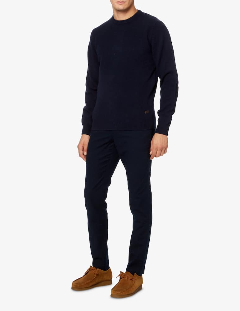 rinascente Barbour Patch lambswool creneck jumper