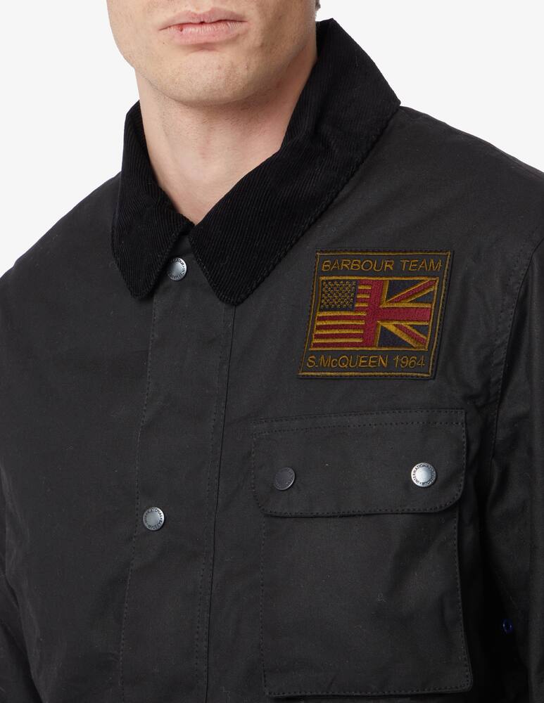 rinascente Barbour International Giacca workers con toppe - Nero
