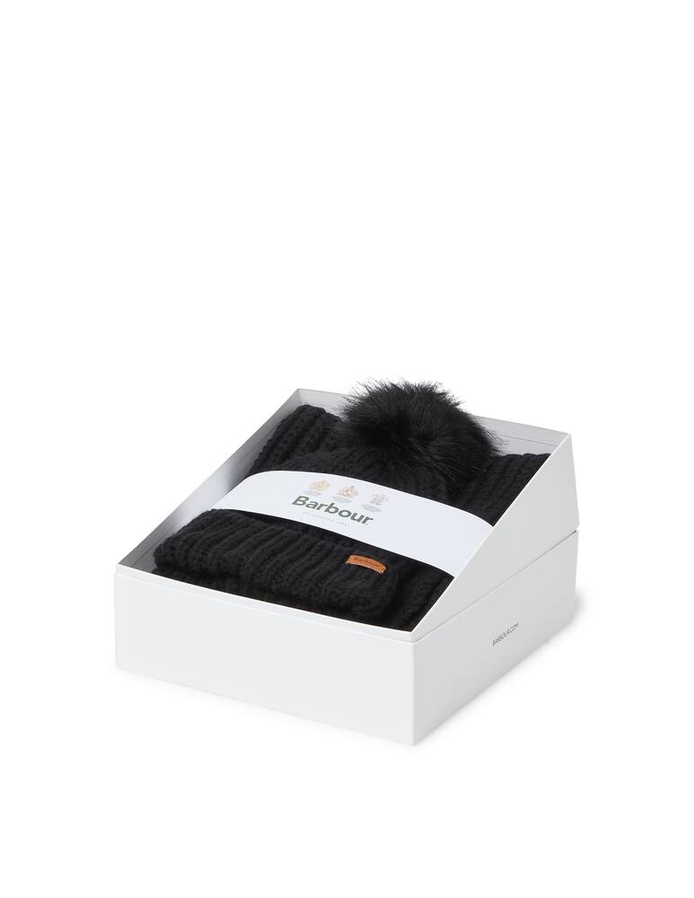 rinascente Barbour Saltburn beanie & scarf set - Black