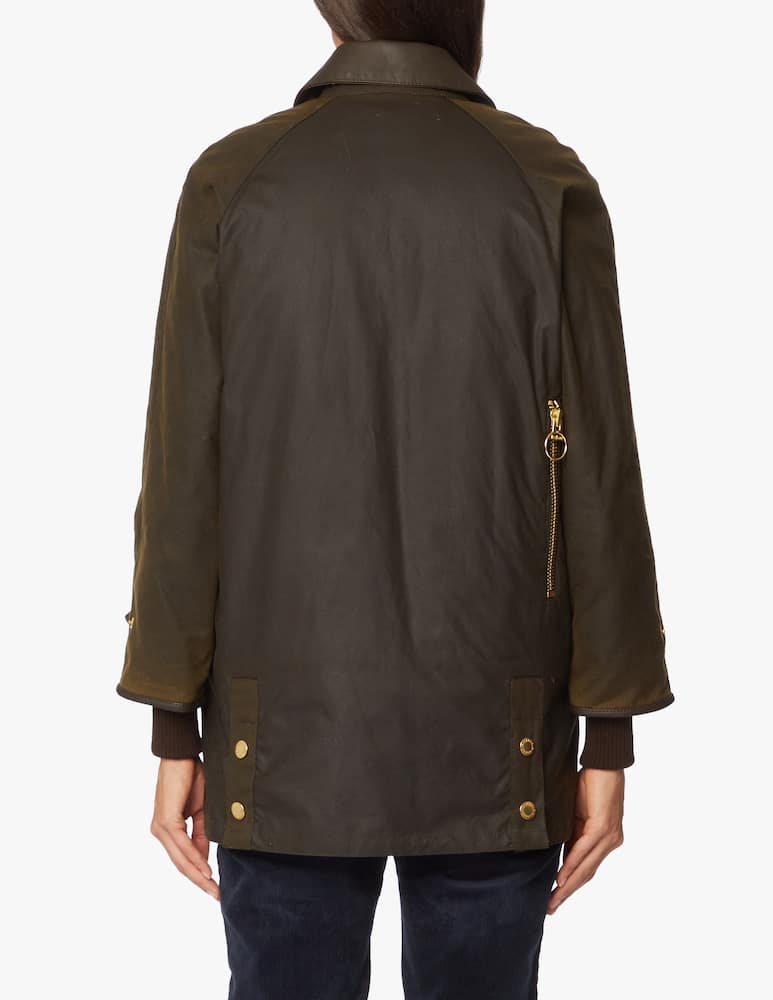 Barbour Nordwood coat with detail in fur - Olive - picture 2 Barbour Nordwood coat with detail in fur - Olive - picture 2