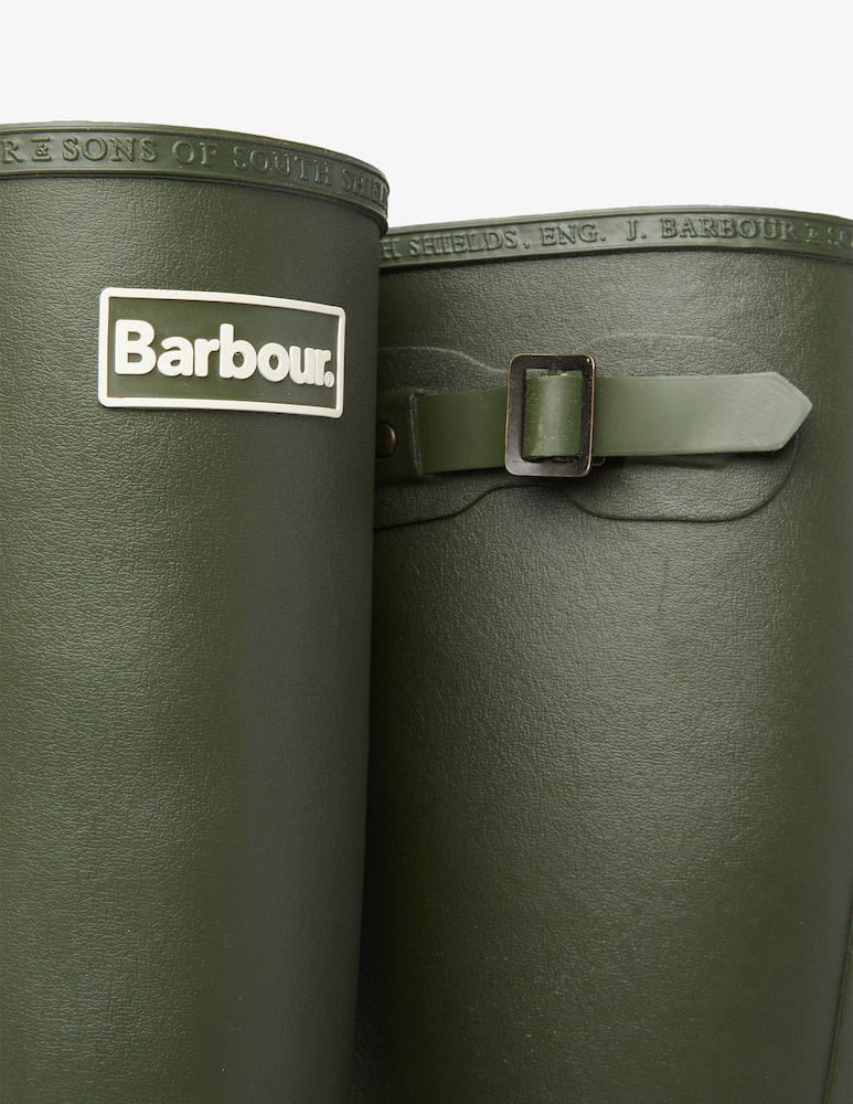 rinascente Barbour Stivale in gomma alto tessuto a quadri - Verde