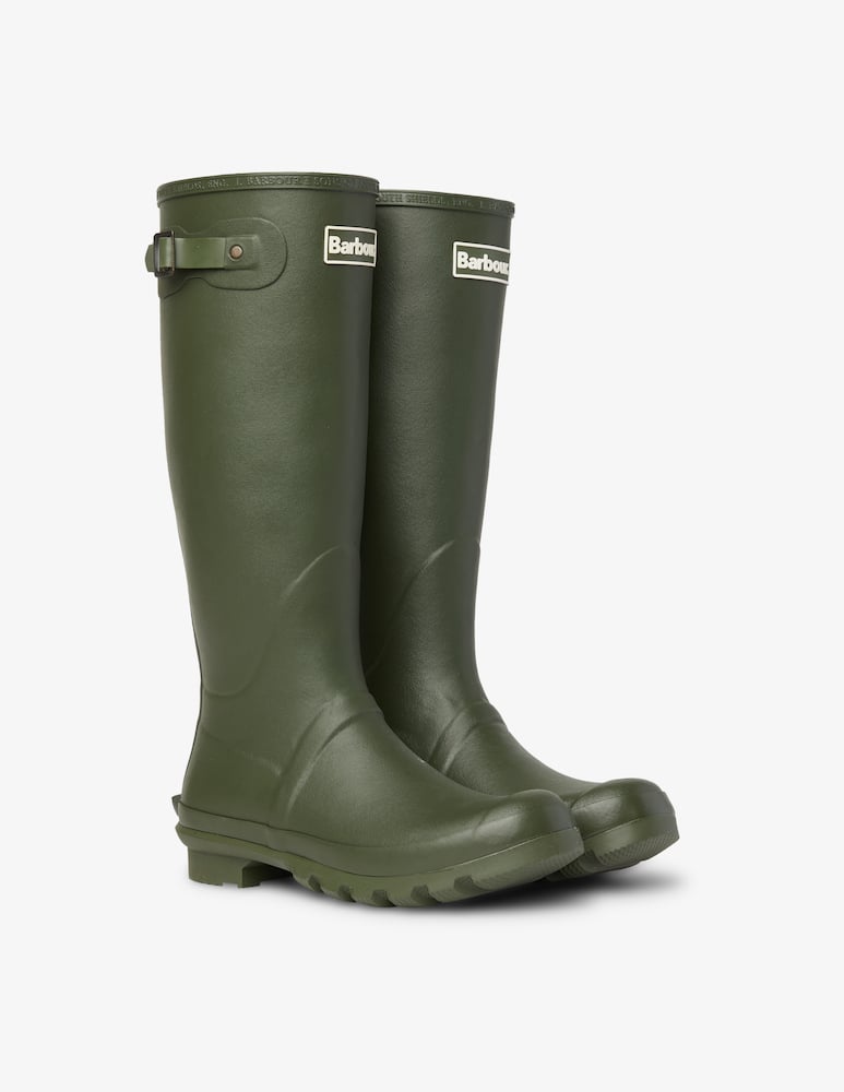 rinascente Barbour Stivale in gomma alto tessuto a quadri - Verde