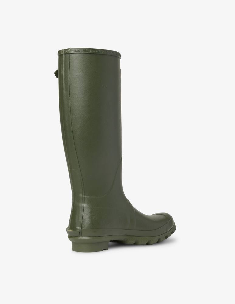 rinascente Barbour Stivale in gomma alto tessuto a quadri - Verde