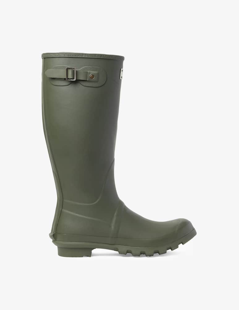 rinascente Barbour Stivale in gomma alto tessuto a quadri - Verde