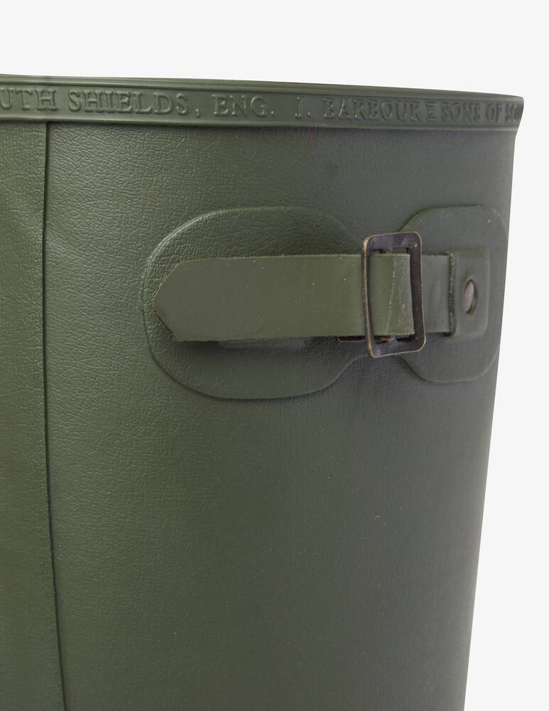 rinascente Barbour Stivale in gomma alto tessuto a quadri - Verde