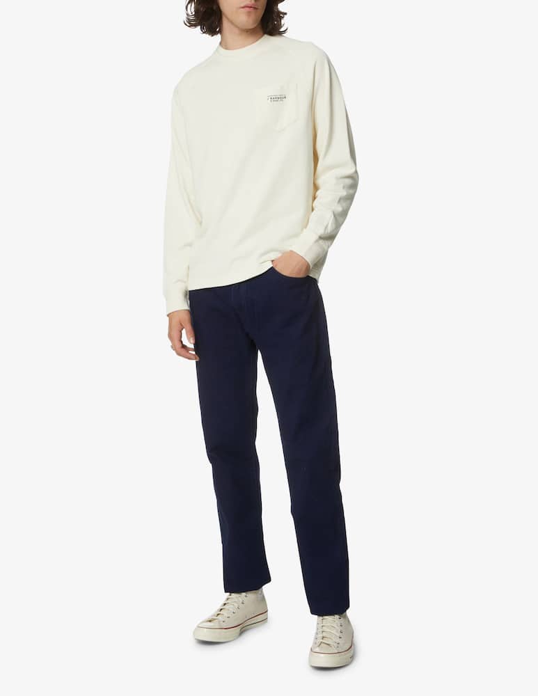 Barbour 50 degree roundneck sweatshirt - white - picture 2