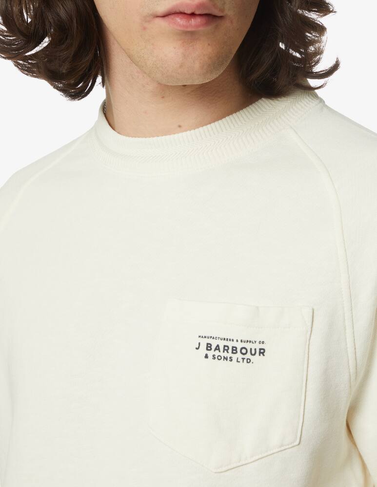 Barbour 50 degree roundneck sweatshirt - white - picture 4