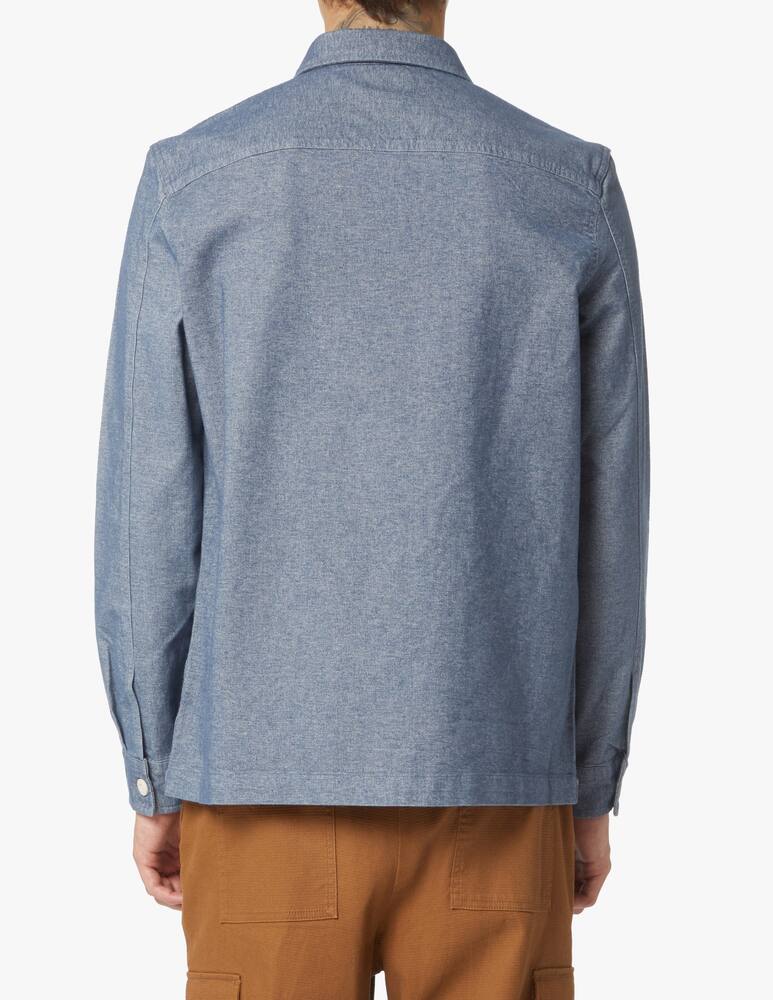 rinascente Barbour 50degree cotton overshirt jacket - blue