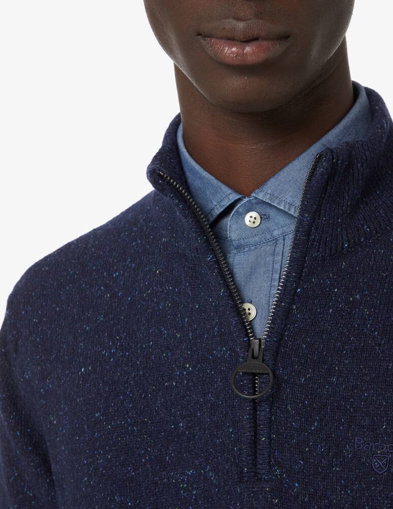 rinascente Barbour Maglia con cerniera fisbury donegal - Blu