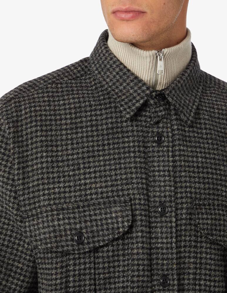 rinascente Filson Pied de poule wool shirt  - Black