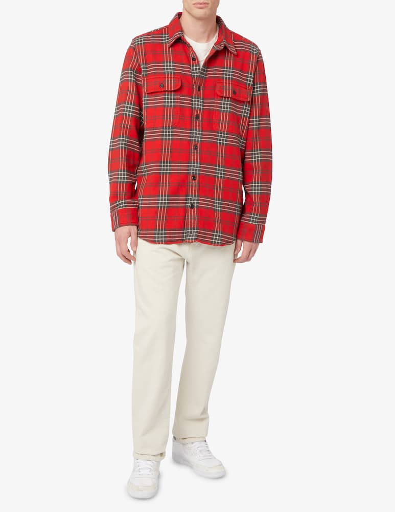 rinascente Filson Cotton heavy plaid shirt - Red