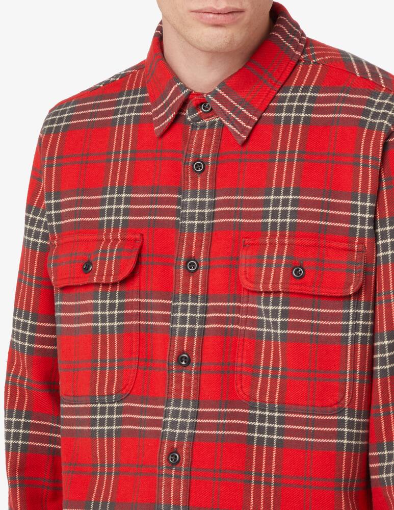 rinascente Filson Cotton heavy plaid shirt - Red