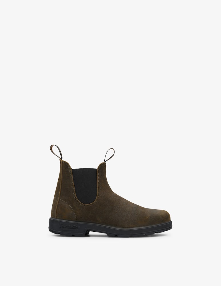 rinascente Blundstone Chelsea waxed suede boots