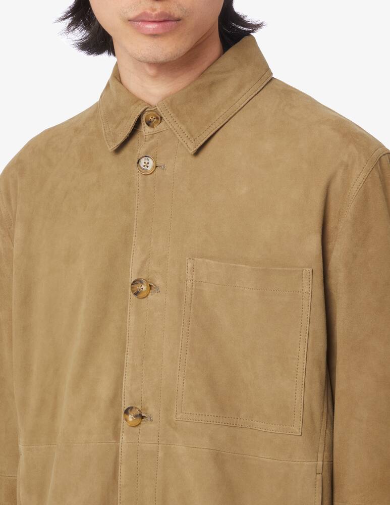 rinascente Baracuta Giacca overshirt in suede
