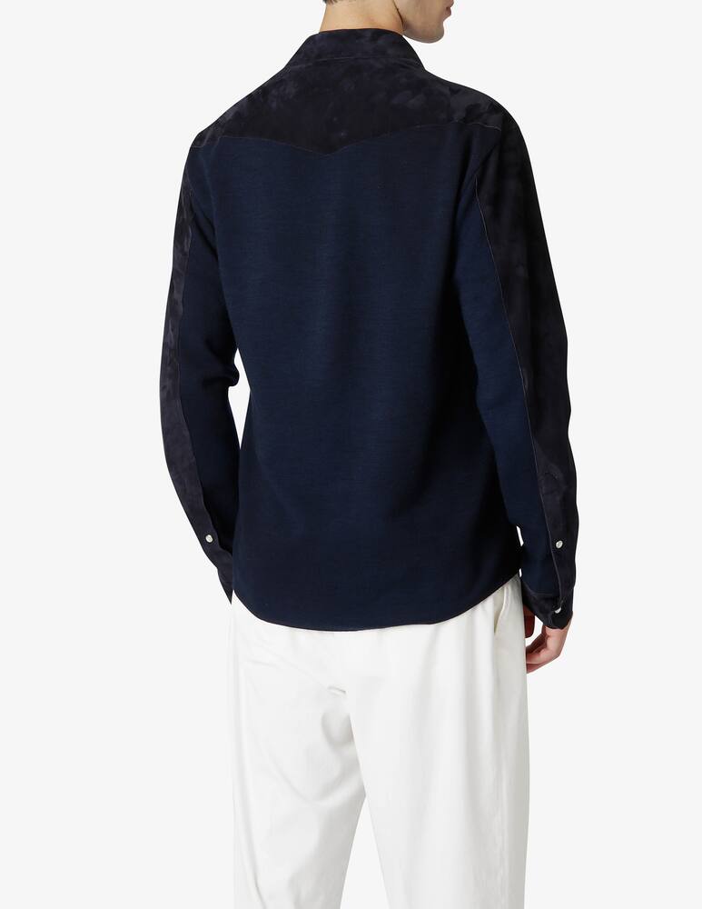 rinascente Eleventy Texas And Jersey Shirt Jacket