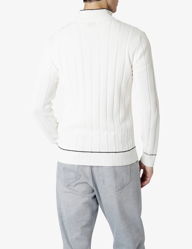 rinascente Eleventy Knitted Standing Collar Cardigan