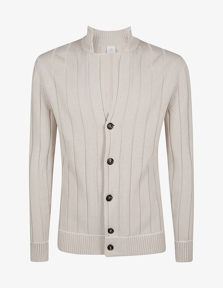 rinascente Eleventy Knitted Standing Collar Cardigan