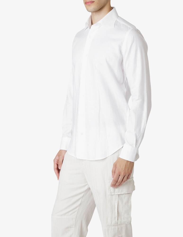 rinascente Eleventy Camicia Collo Italiano in Lino