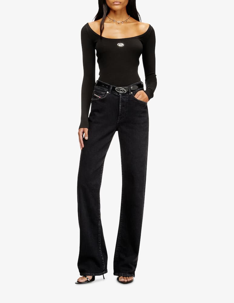 rinascente Diesel Scoop neck ribbed top