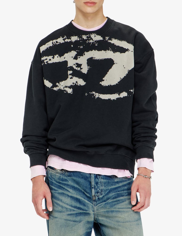 Diesel Printed crewneck sweatshirt - picture 4