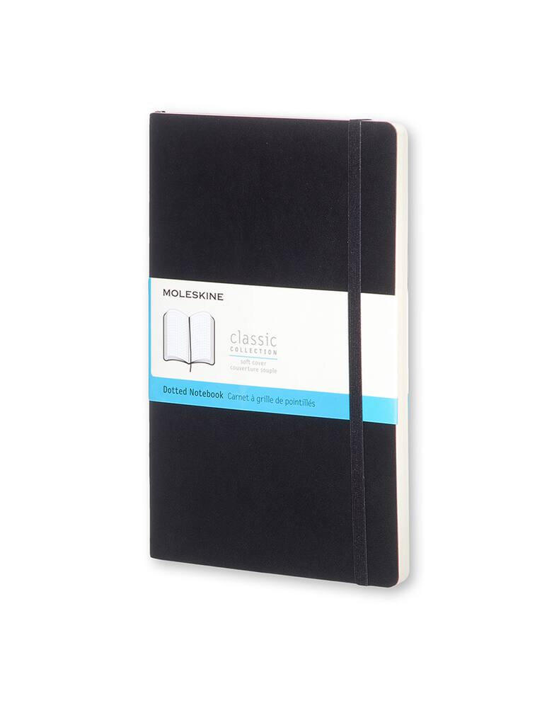 rinascente Moleskine Taccuino Classic a puntini Large con copertina morbida - Nero
