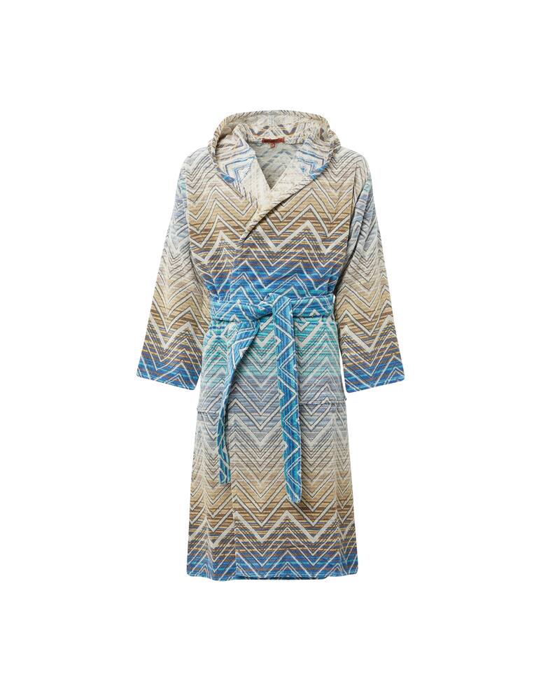Missoni Home Tolomeo hooded bathrobe - picture 1 Missoni Home Tolomeo hooded bathrobe - picture 1