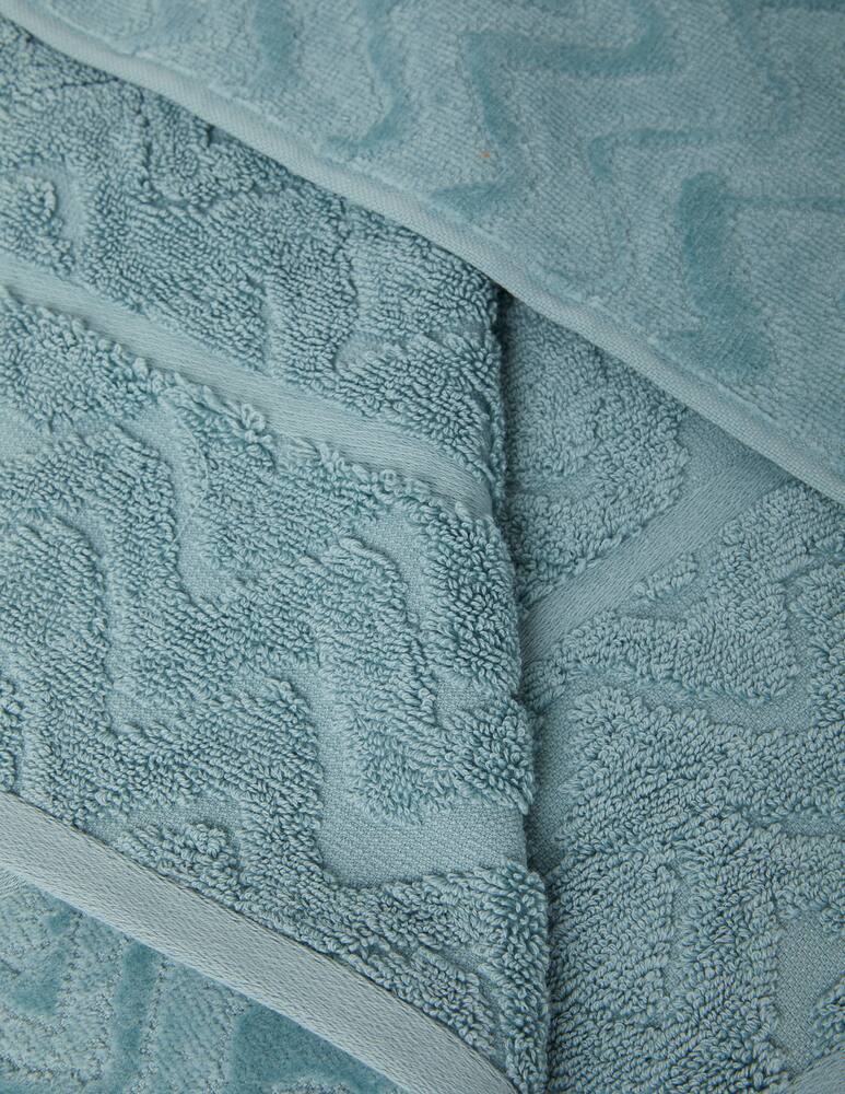 rinascente Missoni Home Rex Bath Sheet 100x150 - light blue