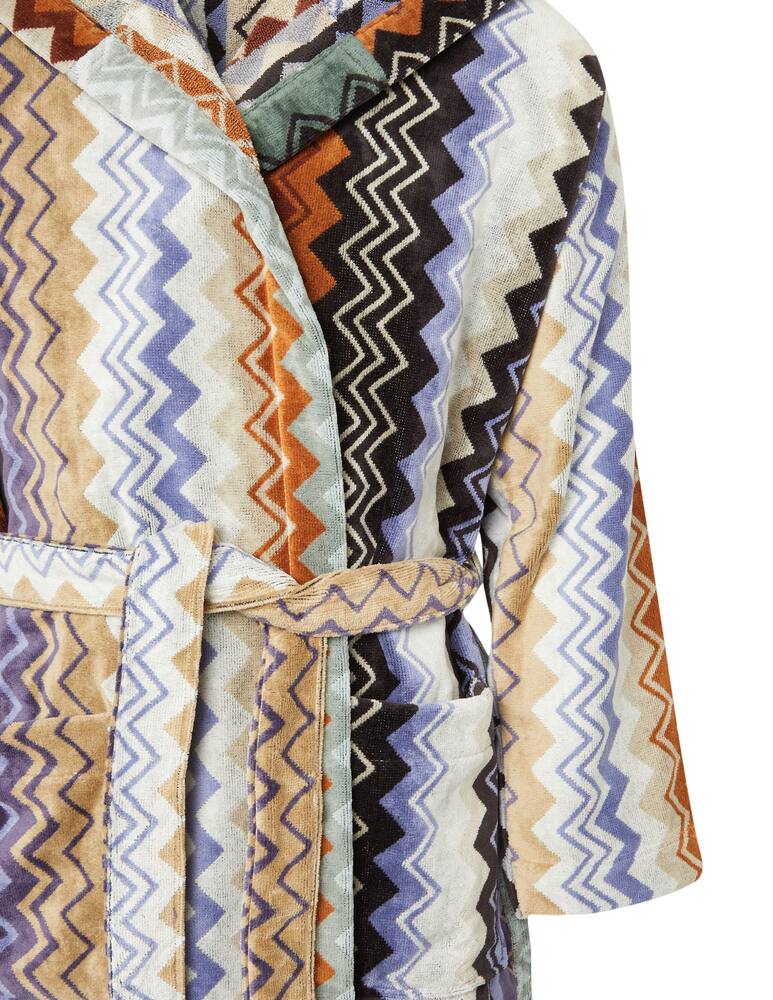 rinascente Missoni Home Giacomo hooded bathrobe - green