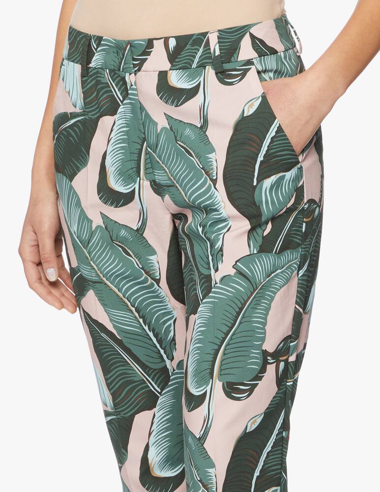 rinascente Weekend Max Mara Pantaloni slim-fit Okra