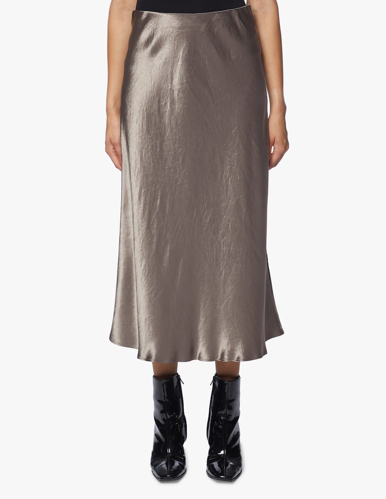 rinascente MM Gonna midi in raso di seta Alessio Max Mara