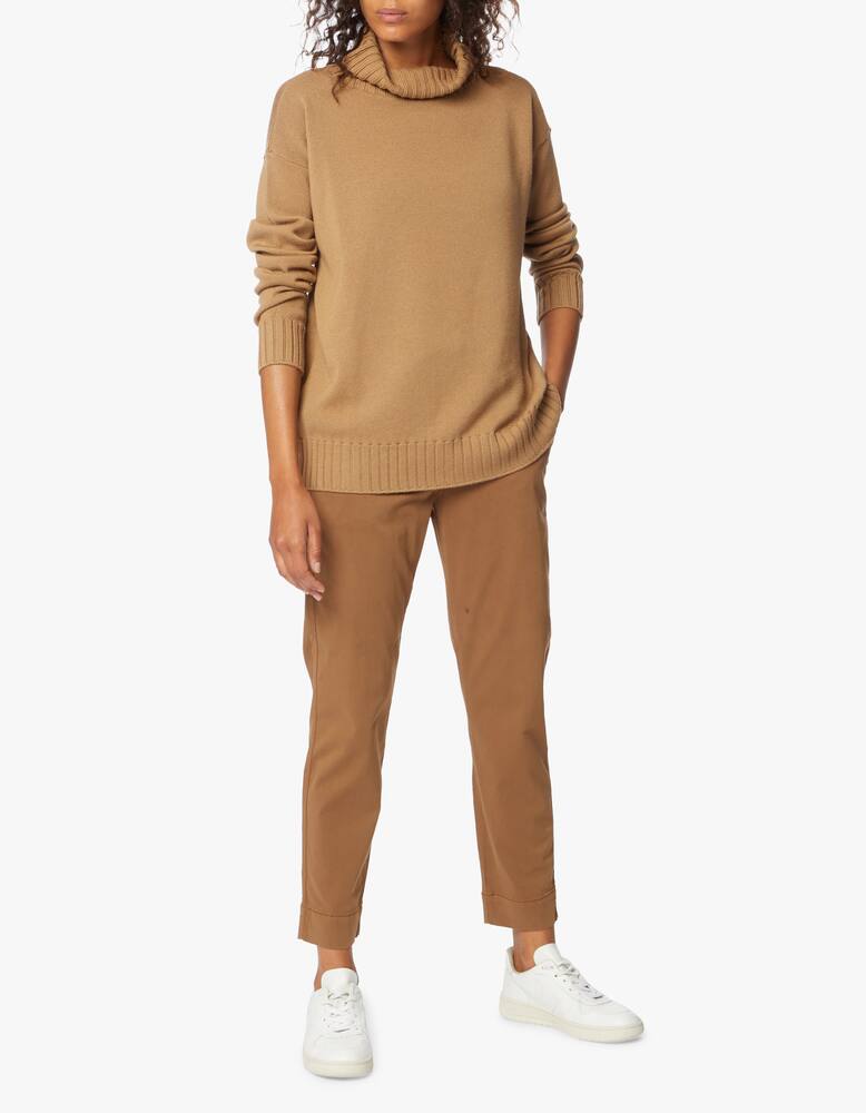 rinascente MM Pantalone con elastico in raso di cotone Terreno Max Mara