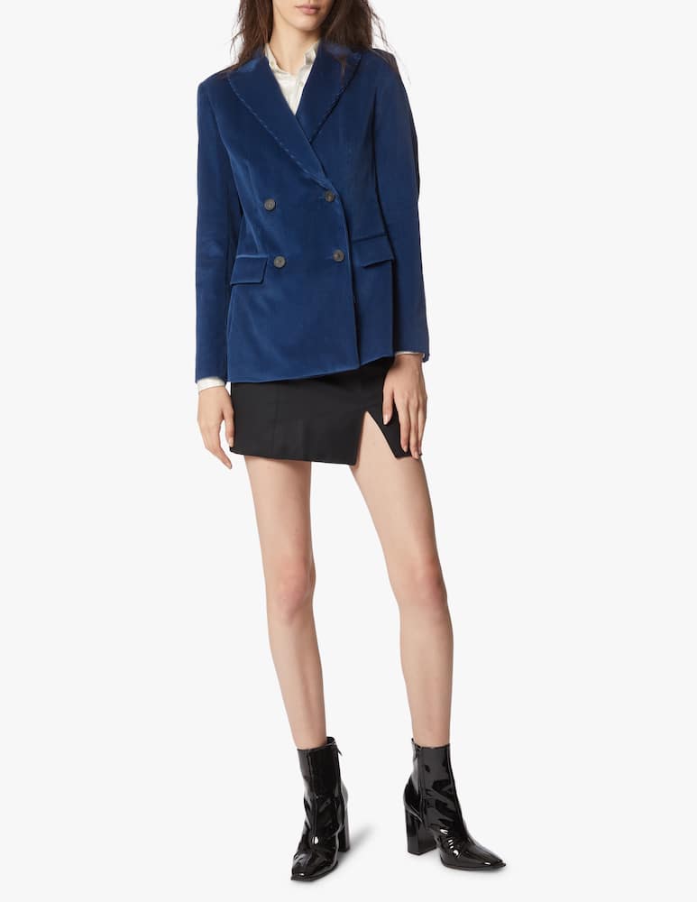 rinascente Weekend Max Mara Blazer doppiopetto in velluto Radioso