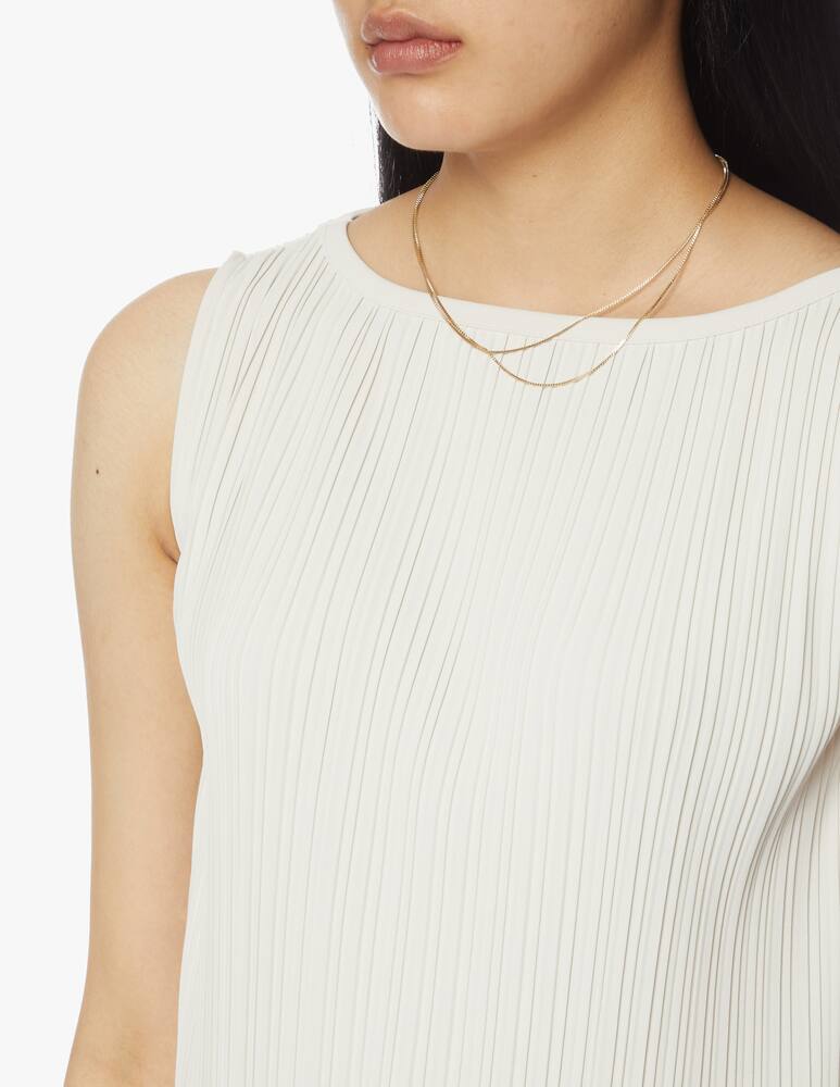 rinascente MM Bacco pleated sleeveless jersey tunic Max Mara