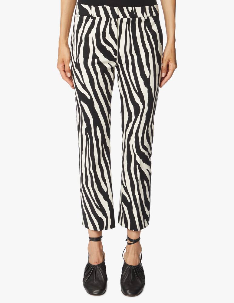 rinascente Sportmax Cropped animalier trousers