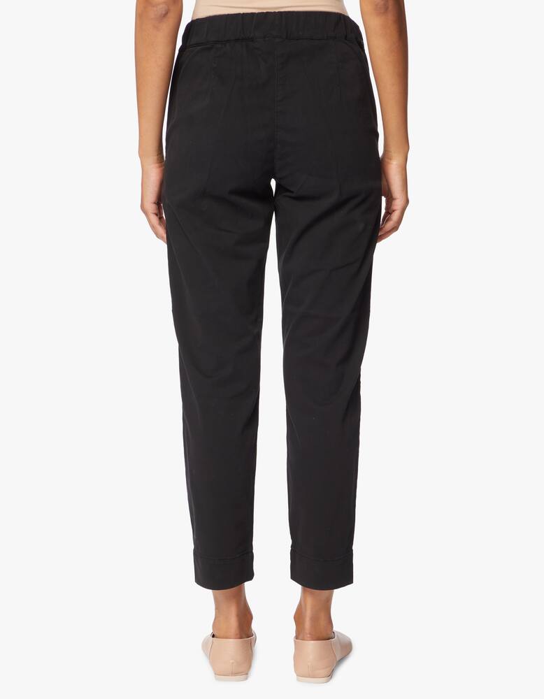 rinascente MM Pantalone con elastico in raso di cotone Terreno Max Mara