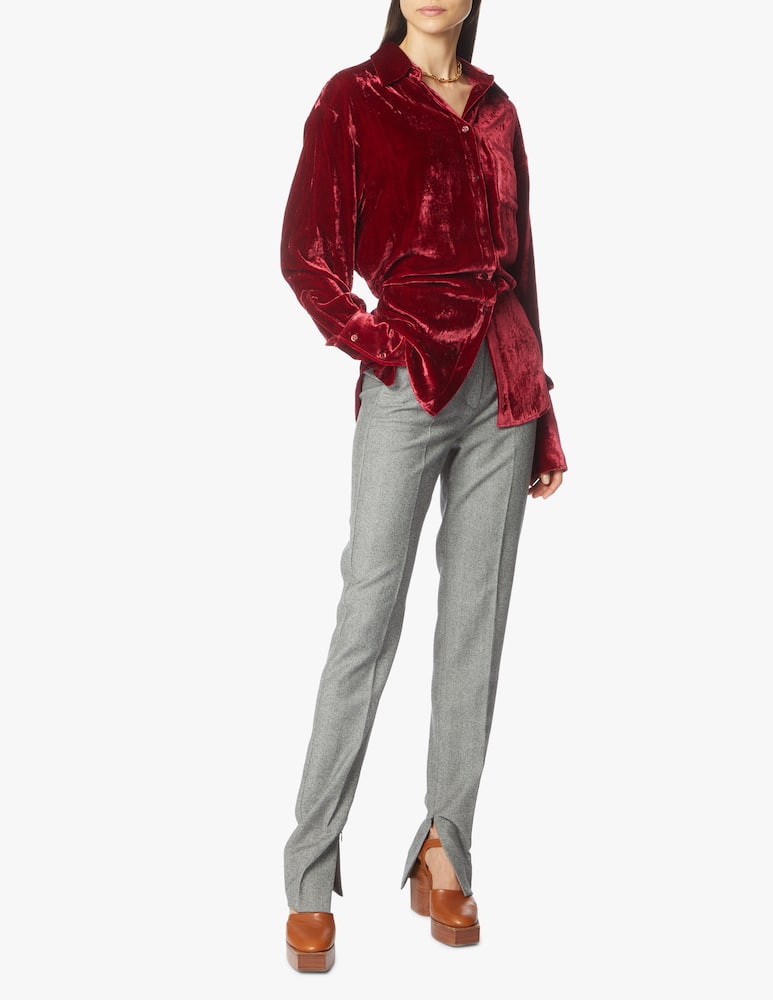 rinascente Sportmax Sapri velvet shirt