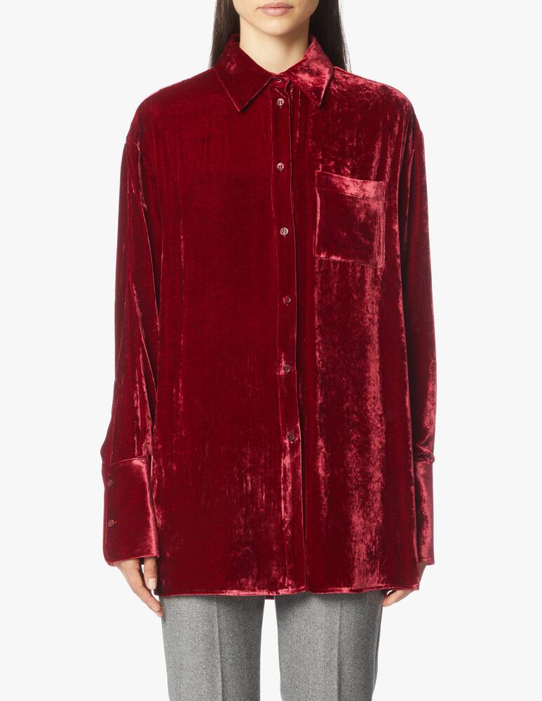 rinascente Sportmax Sapri velvet shirt