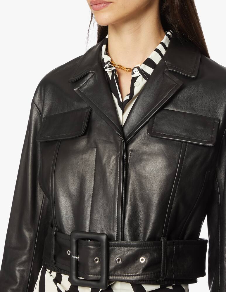 rinascente Sportmax Vettura leather jacket