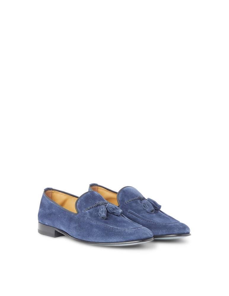 rinascente Barrett Tassels suede flex loafer - blue