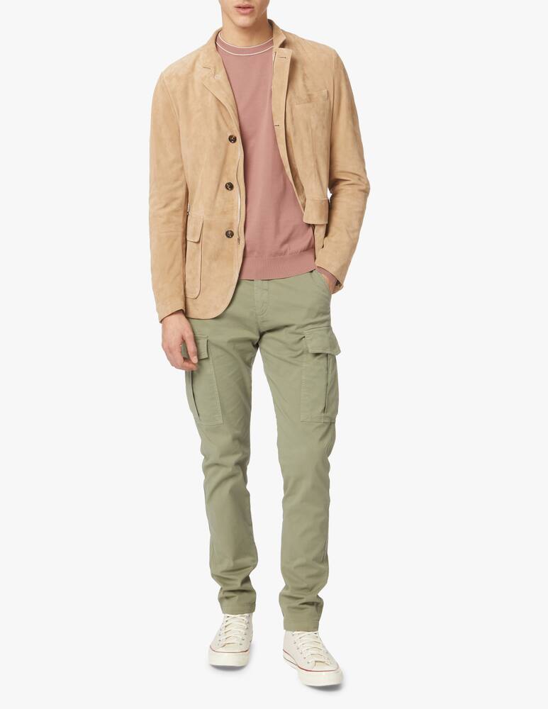 rinascente Eleventy Maglia girocollo crepe in cotone - rosa