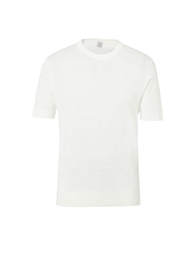 rinascente Eleventy Cotton linen t-shirt - white