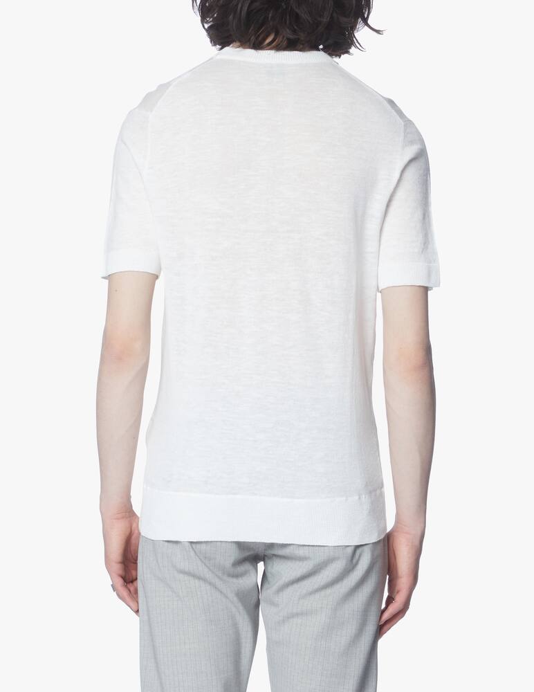 rinascente Eleventy Cotton linen t-shirt - white