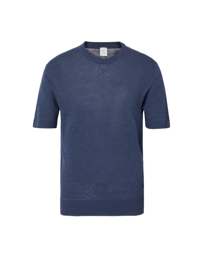 rinascente Eleventy Cotton linen t-shirt - blue